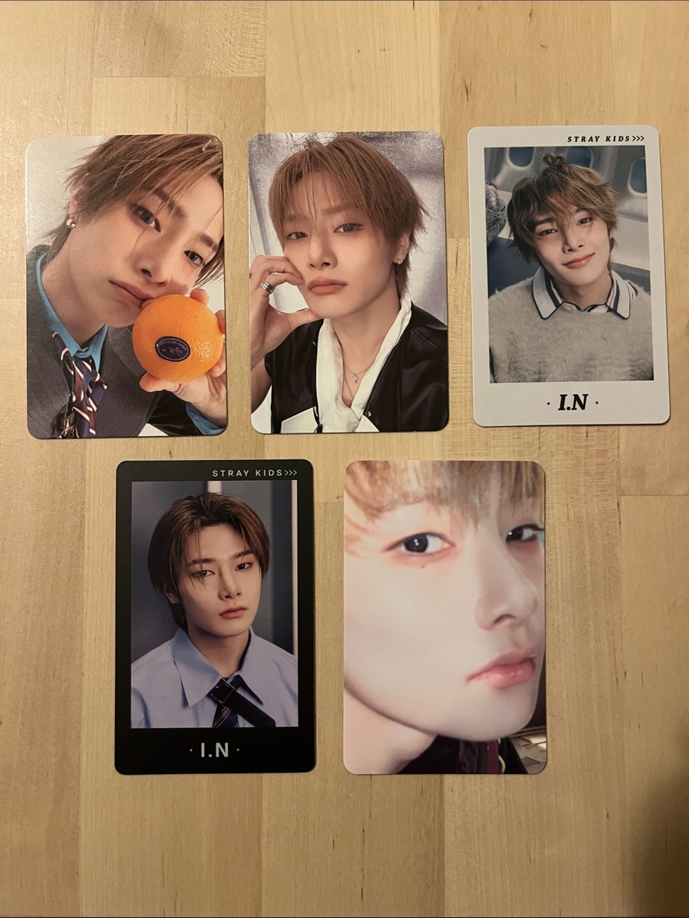 NEW! Set of 5 OFFICIAL I.N of Stray Kids photocards (set #7) This & That